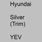 Preview: Hyundai, Silver (Trim), YEV.